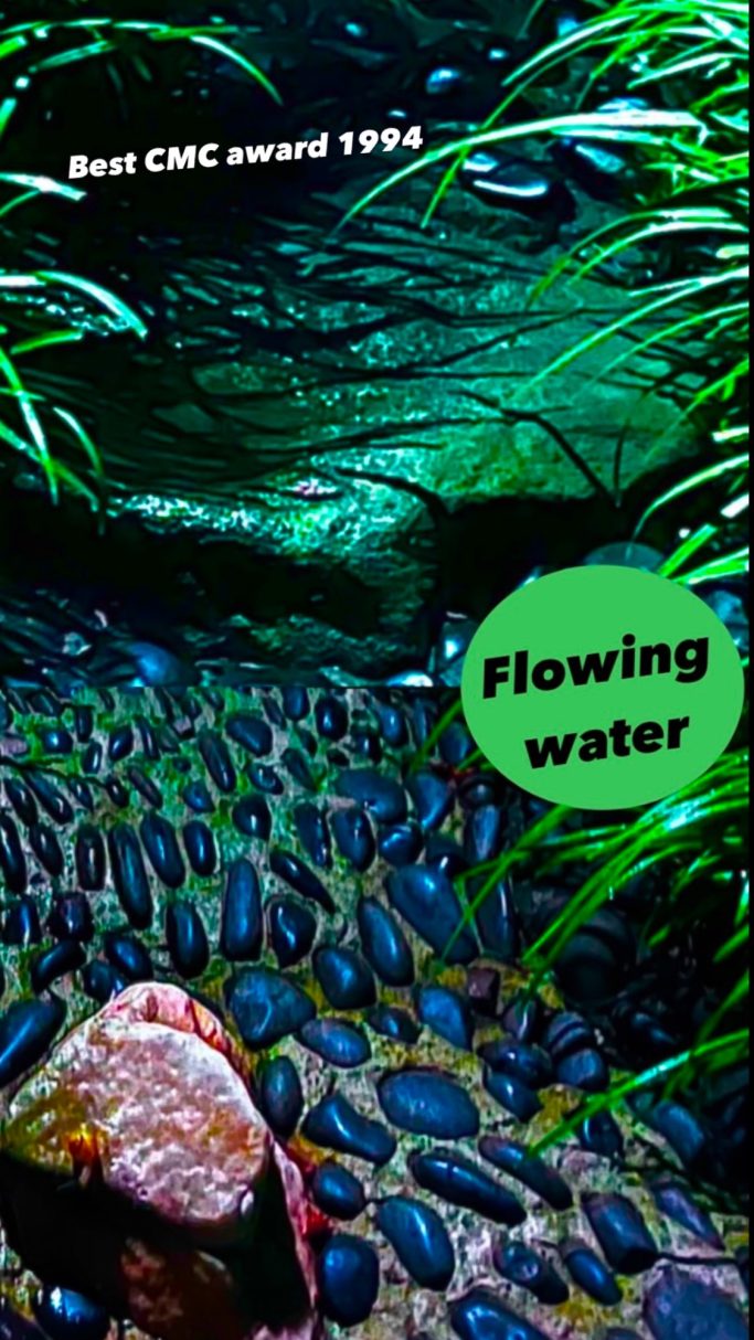 Stone replaces water